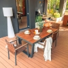 TEXAS set de mobilier de sufragerie cu masă solidă